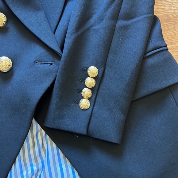 Veronica Beard Miller Dickey Jacket (black with gold buttons, size 4) - Picture 2 of 6